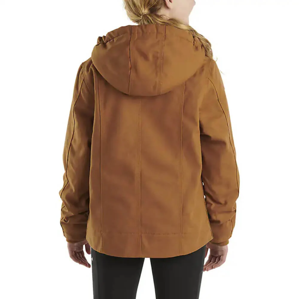 Carhartt Girls Sierra Sherpa-Lined Jacket Carhartt Brown - CP9547-D15 - Image 4