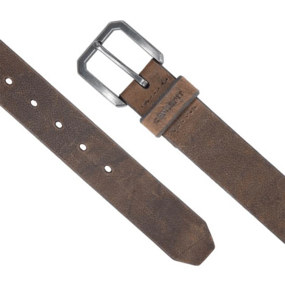 Carhartt Mens Saddle Leather Classic Belt Dark Brown - A0006212-201 - Image 2