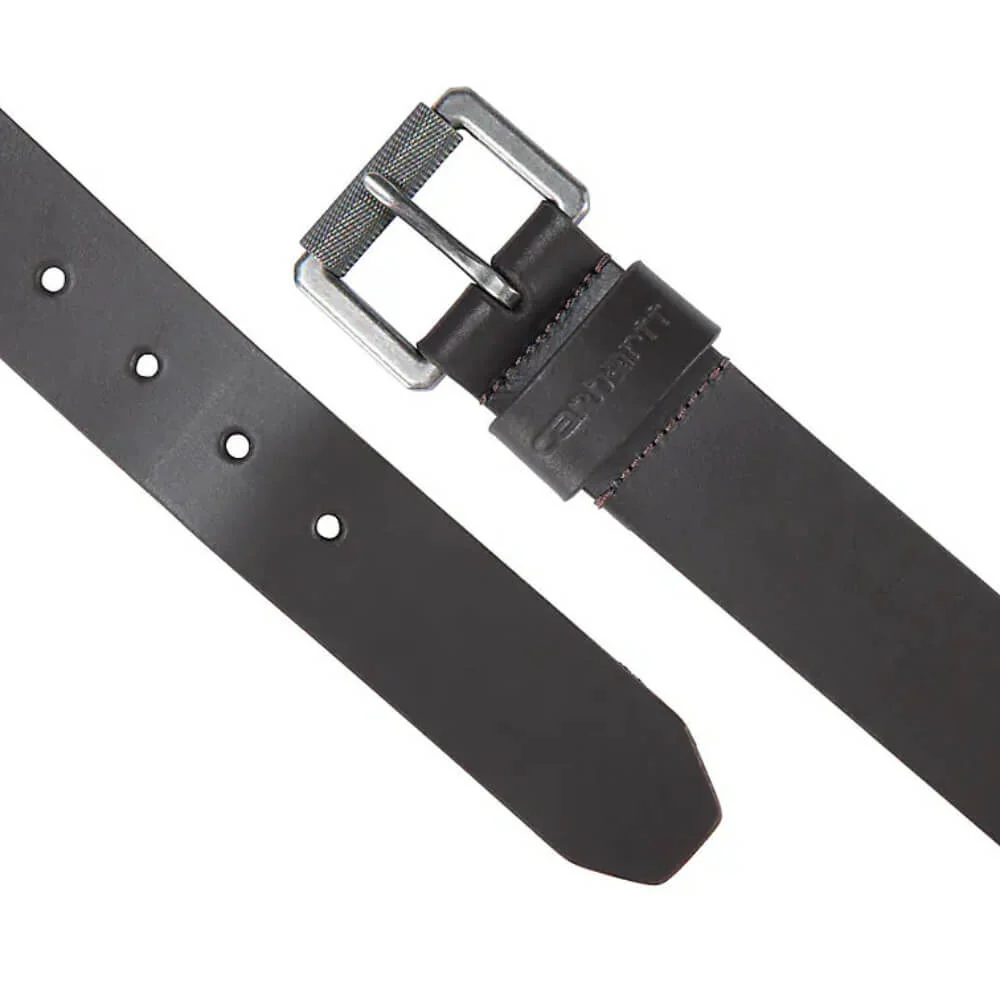 Carhartt Mens Bridle Leather Roller Buckle Belt Dark Brown - A0005562-201 - Image 2