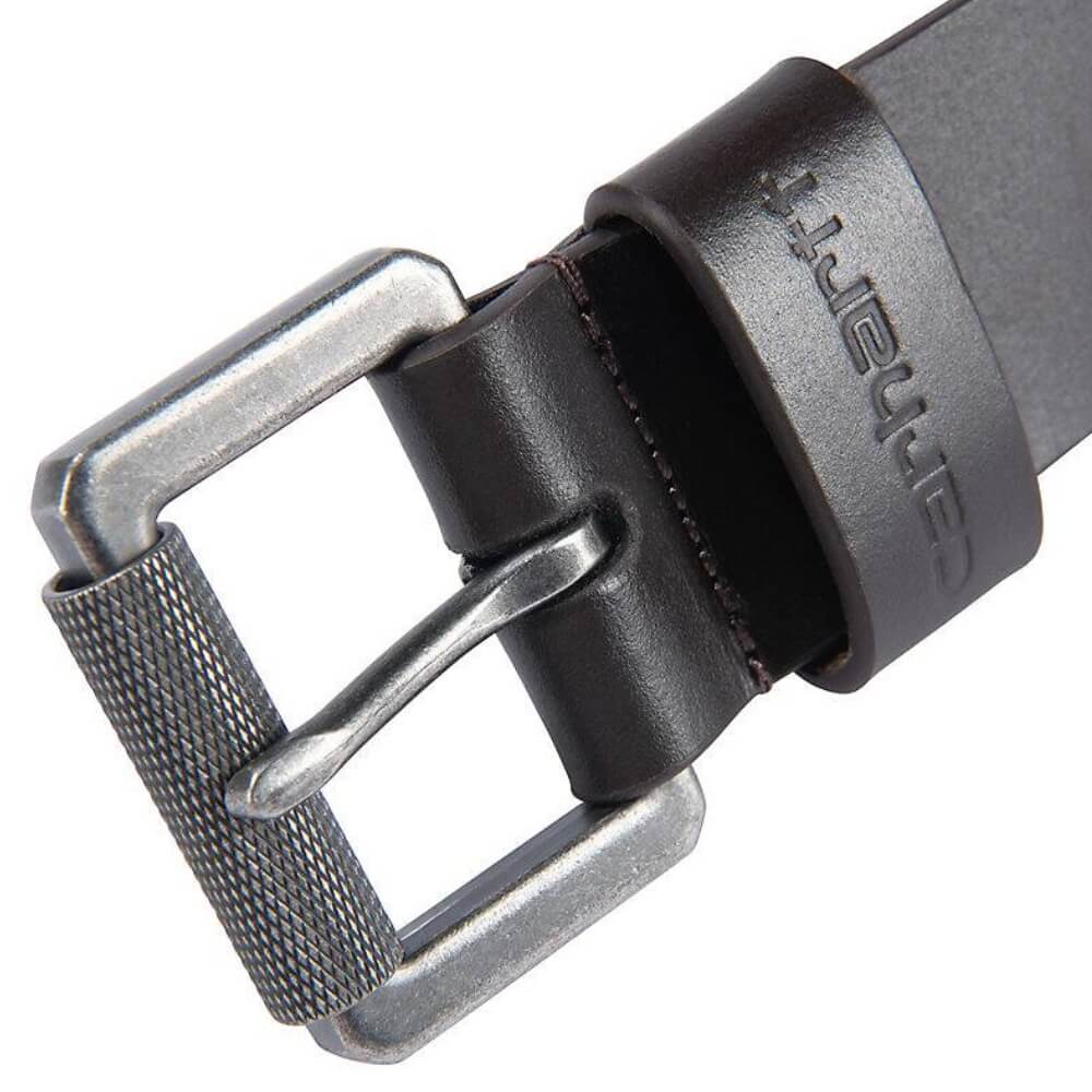 Carhartt Mens Bridle Leather Roller Buckle Belt Dark Brown - A0005562-201 - Image 4
