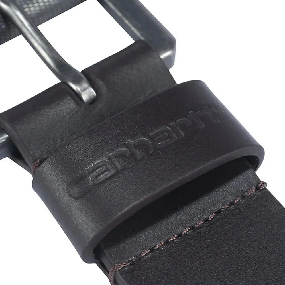 Carhartt Mens Bridle Leather Roller Buckle Belt Dark Brown - A0005562-201 - Image 5
