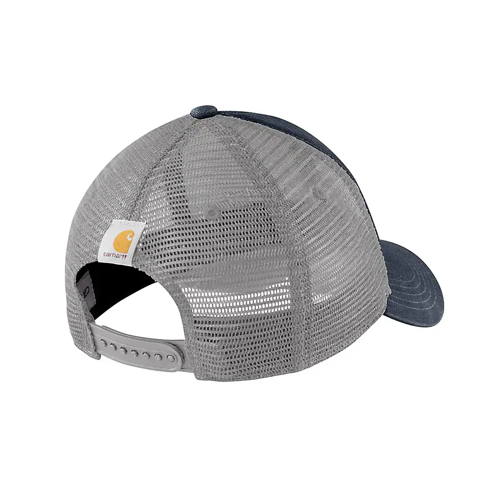 Carhartt Mens Canvas Mesh Back Dunmore Logo Cap Navy - 101195-408 - Image 2