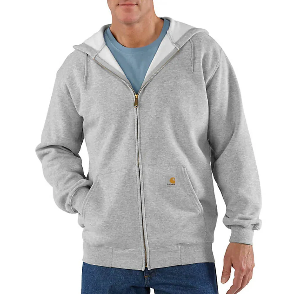 Carhartt Mens Marquette Full-Zip Hoodie Heather Gray - K122-HGY