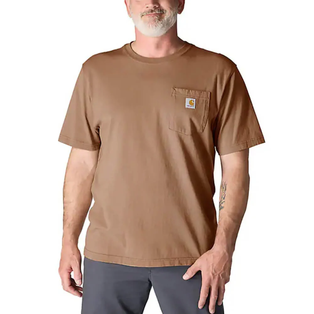 Carhartt Mens Iconic K87 Pocket T-Shirt Italian Clay - K87-Q98