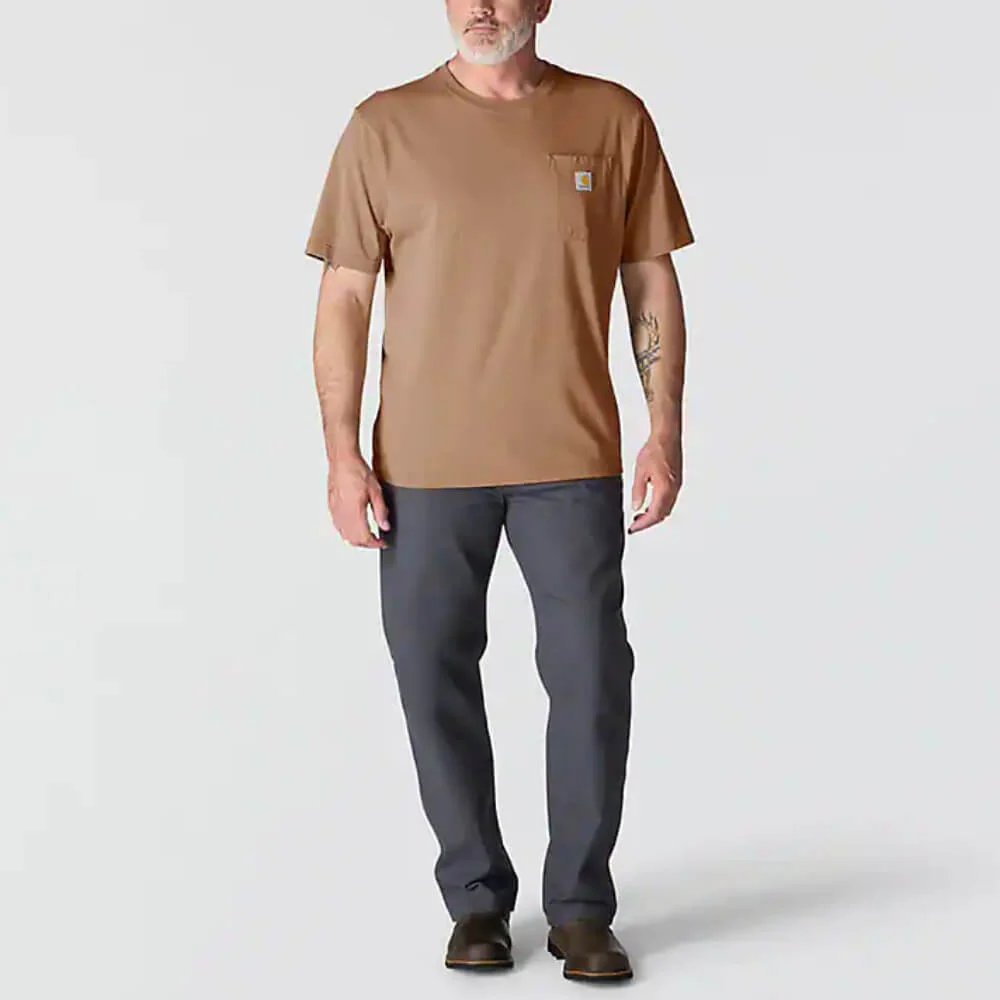 Carhartt Mens Iconic K87 Pocket T-Shirt Italian Clay - K87-Q98 - Image 3