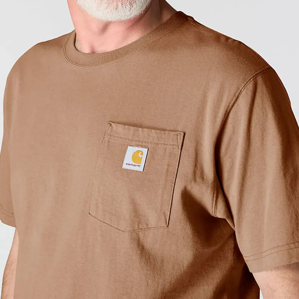 Carhartt Mens Iconic K87 Pocket T-Shirt Italian Clay - K87-Q98 - Image 4