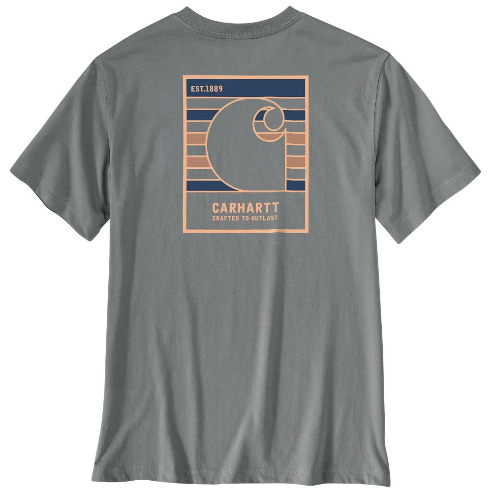 Carhartt Mens Irvine Relaxed Outlast T-Shirt Weathered Ash Heather - 107297-E87