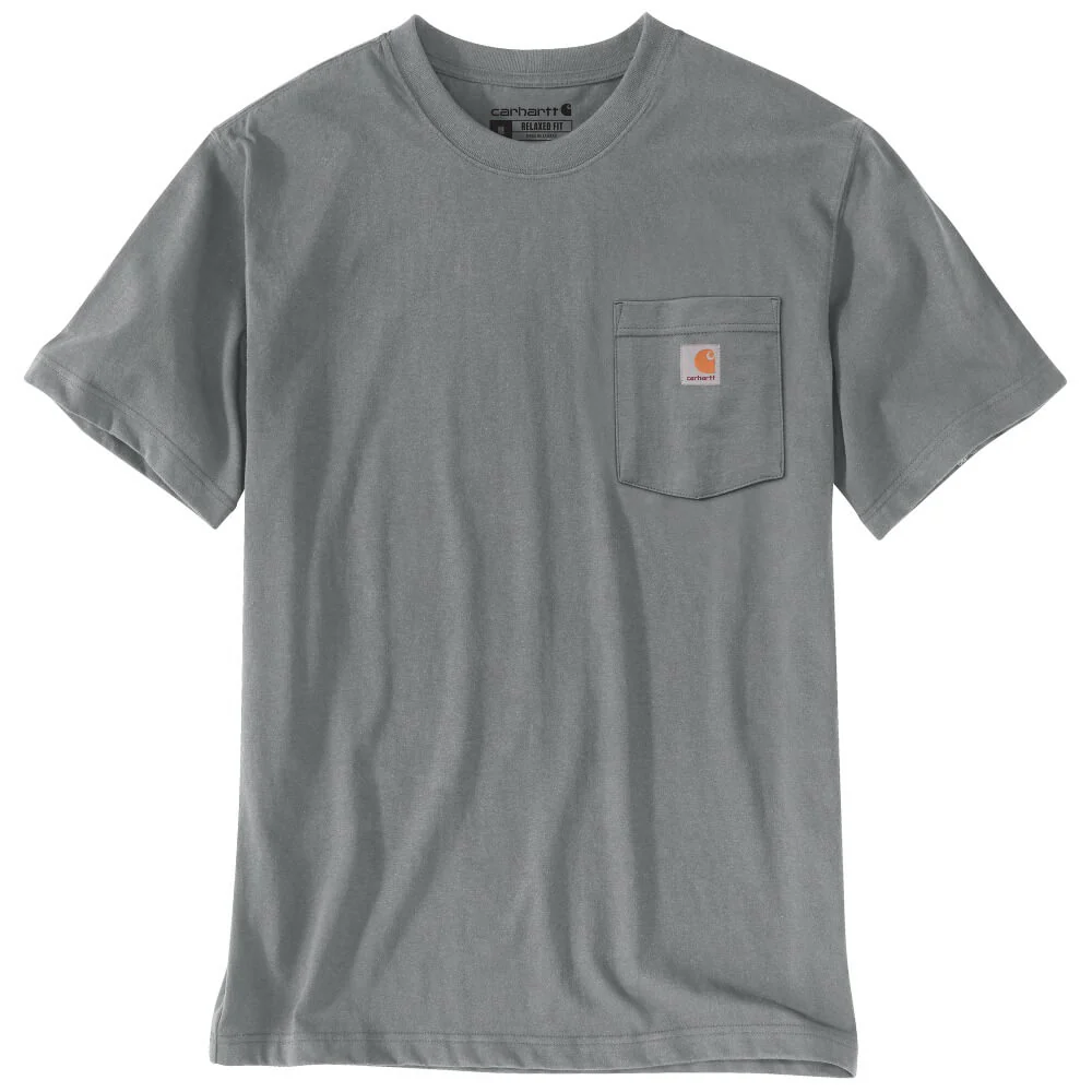 Carhartt Mens Irvine Relaxed Outlast T-Shirt Weathered Ash Heather - 107297-E87 - Image 2