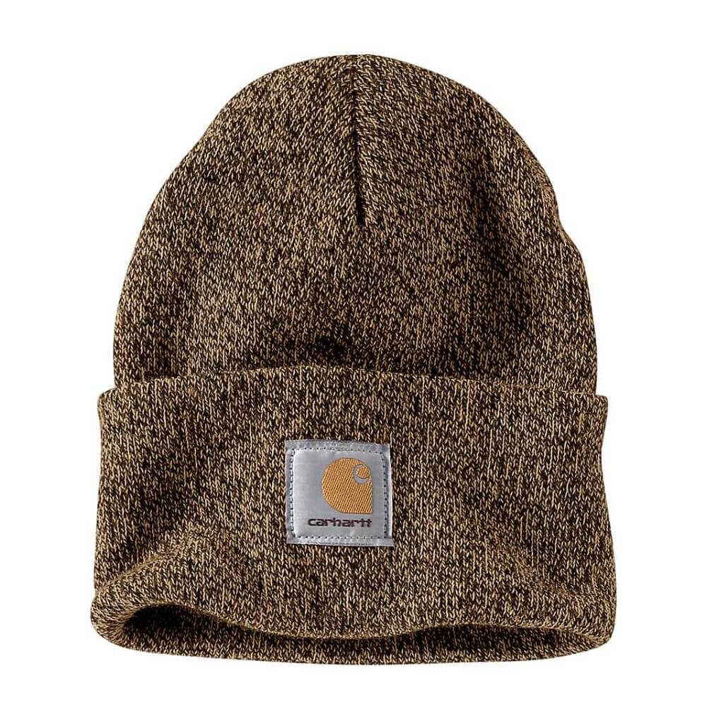 Carhartt Mens Knit Cuffed Beanie Dark Brown - A18-247