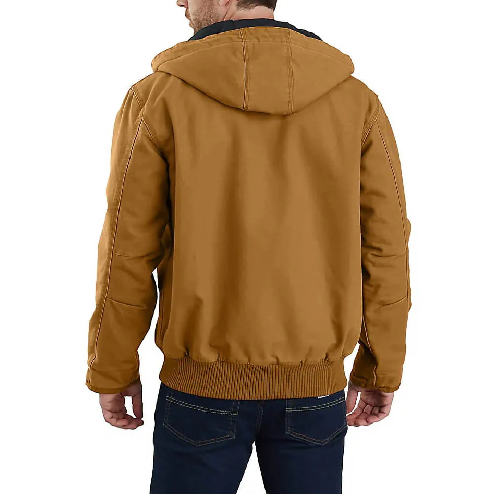 Carhartt Mens Washed Duck Active Work Jacket Brown - 104050-BRN - Image 4