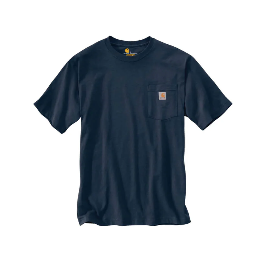 Carhartt Mens Iconic K87 Pocket T-Shirt Navy - K87-NVY