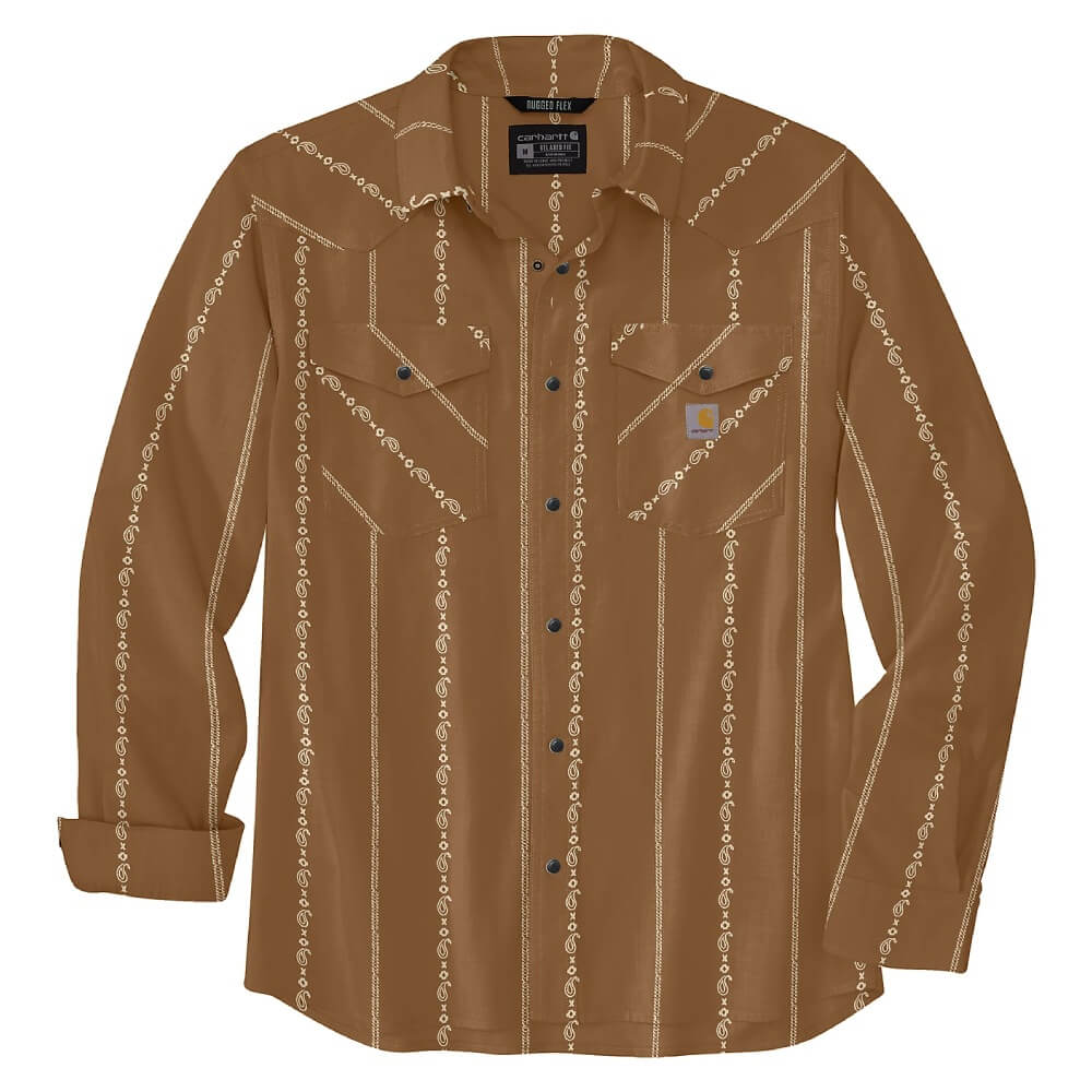Carhartt Mens Montana Rugged Flex Shirt Brown - 106905-BA5