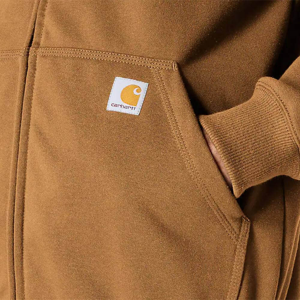 Carhartt Mens Paxton Full Zip Sweatshirt Brown - 100614-BRN - Image 6