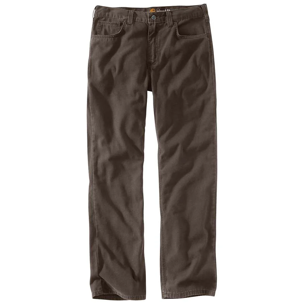 Carhartt Mens Flex Relaxed Straight Rigby Canvas Work Pants Dark Coffee - 102517-909 - Image 3