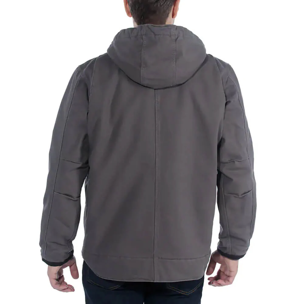 Carhartt Mens Washed Duck Bartlett Work Jacket Gravel - 103826-GVL - Image 4