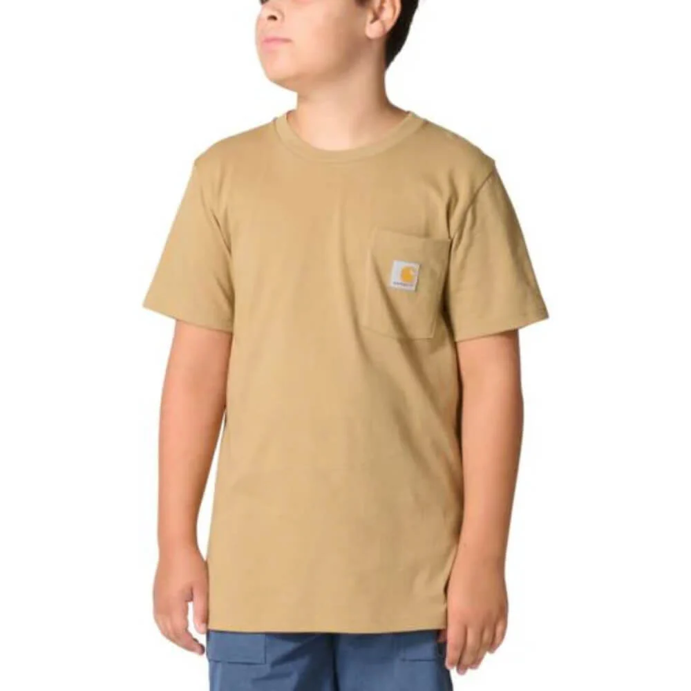 Carhartt Toddler Boys Short Sleeve Pocket T-Shirt Khaki (Sizes: 2T - 4T) - CA6788-CT06