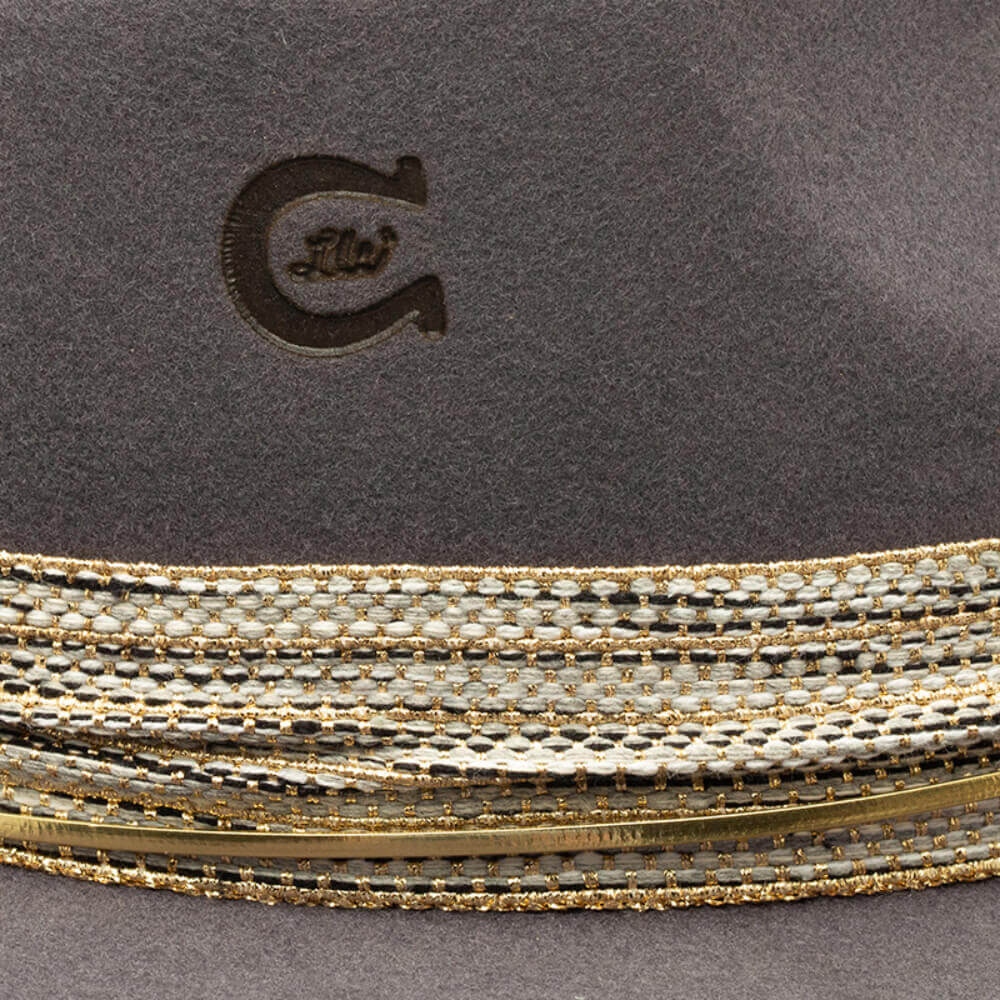 Charlie 1 Horse x Lainey Wilson Womens Smoke Ain't Clear Felt Hat Grey - CWSMAC40-49 - Image 3