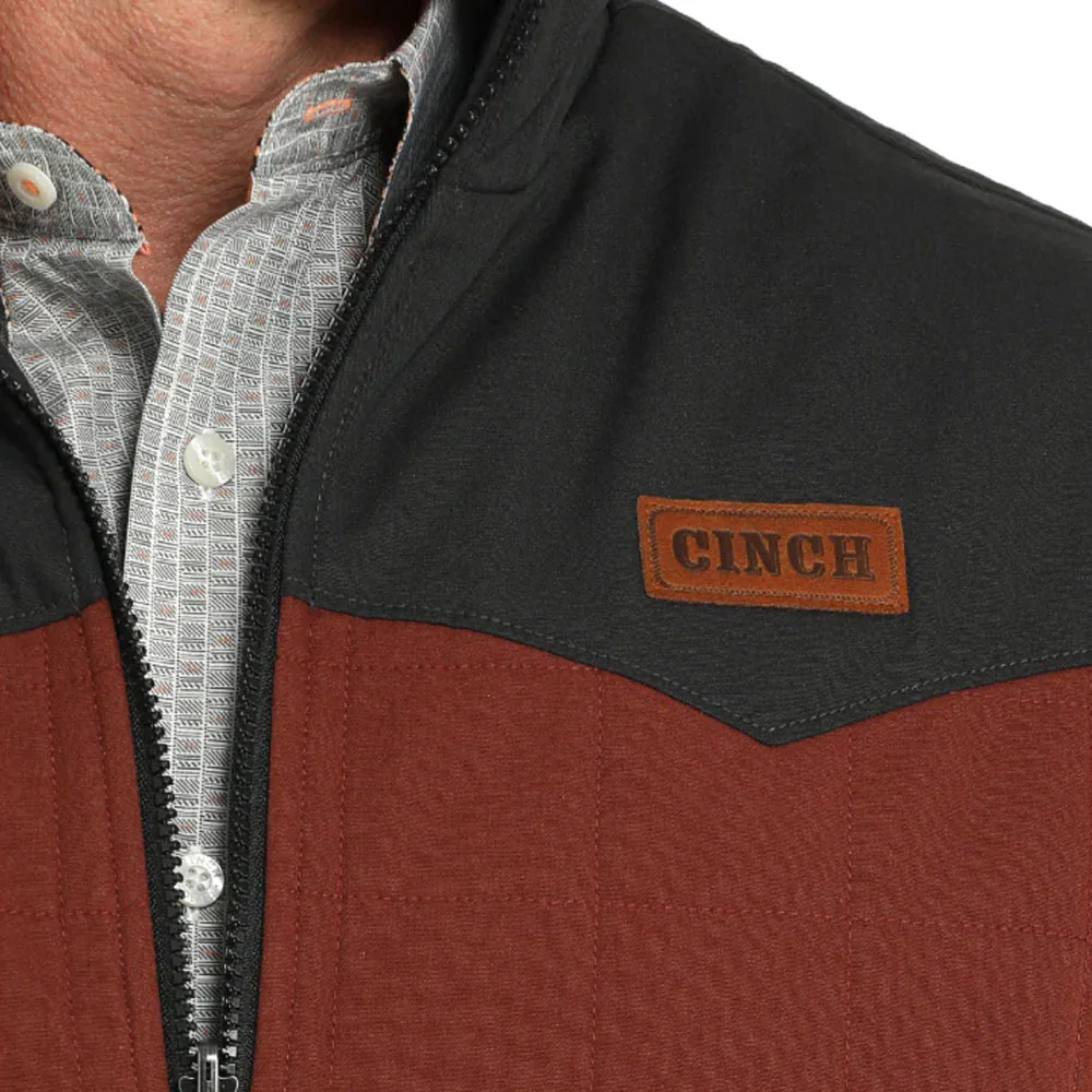 Cinch Mens Aztec Reversible Zip Vest Brown - MWV1576005-BRN - Image 5