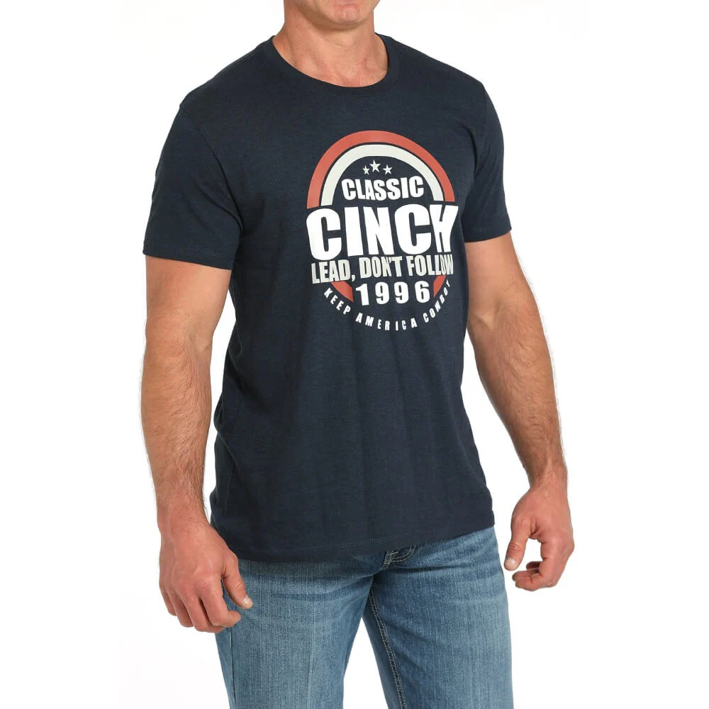Cinch Mens Classic T-Shirt Navy - MTT1690681-NAV
