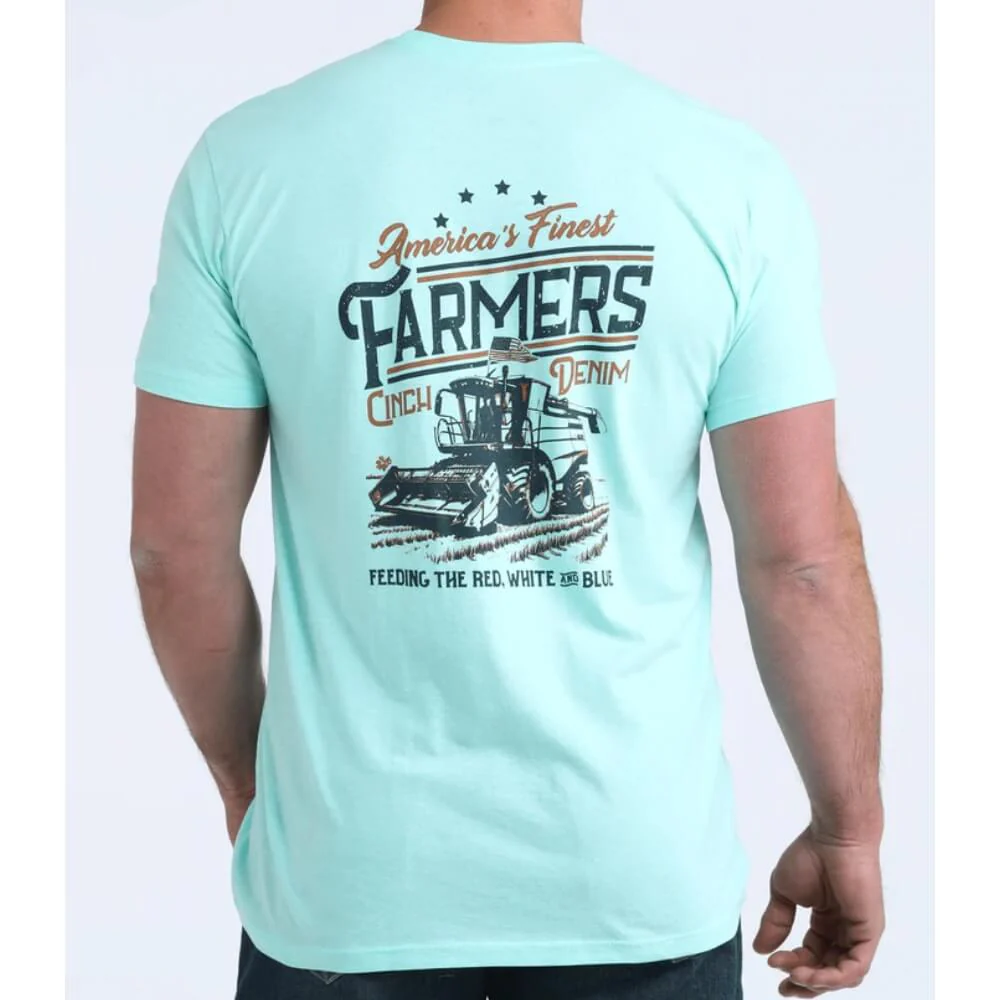 Cinch Mens Graphic T-Shirt Blue - MTT1690708-BLU - Image 2