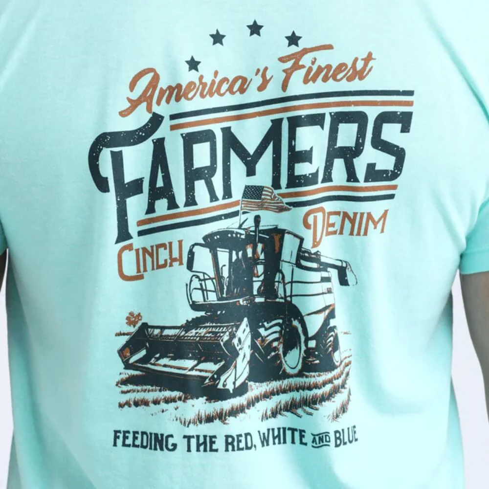Cinch Mens Graphic T-Shirt Blue - MTT1690708-BLU - Image 3