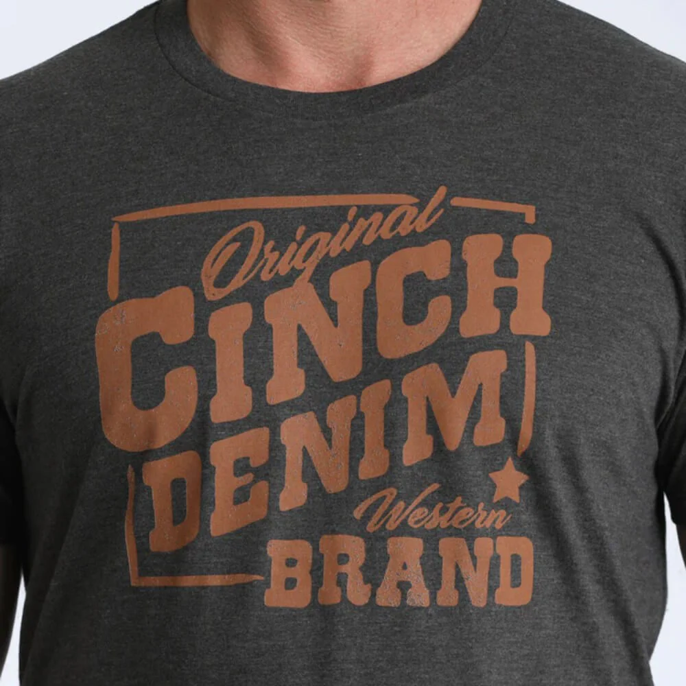 Cinch Mens Graphic T-Shirt Charcoal - MTT1690707-CHR - Image 4