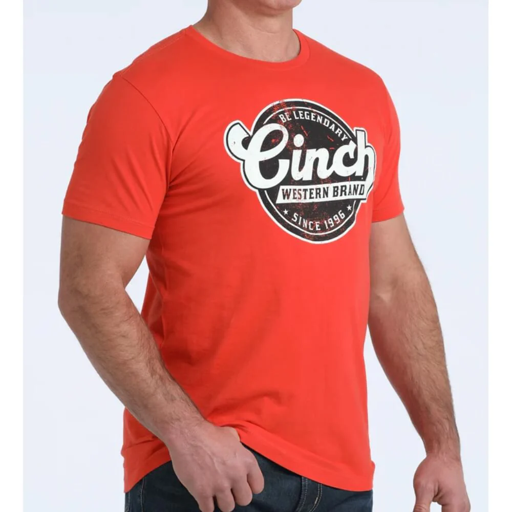 Cinch Mens Graphic T-Shirt Red - MTT1690709-RED - Image 2