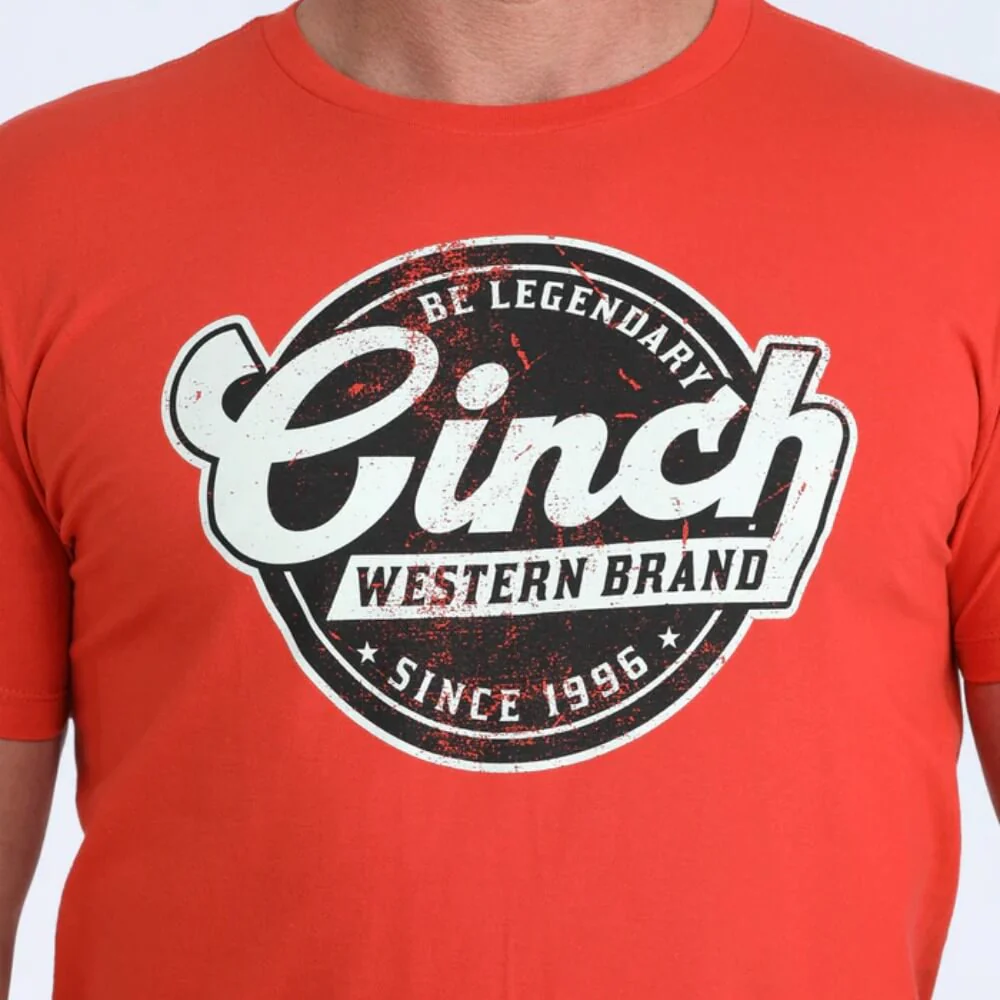 Cinch Mens Graphic T-Shirt Red - MTT1690709-RED - Image 3