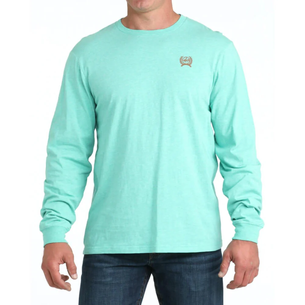 Cinch Mens Graphic T-Shirt Turquoise - MTK1721019-TUR - Image 2