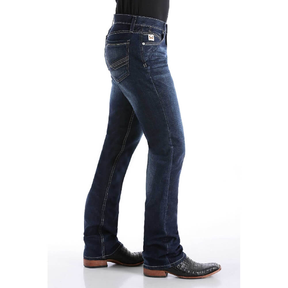 Cinch Mens Ian Slim Fit Bootcut Performance Jeans - MB65436001-IND - Image 2