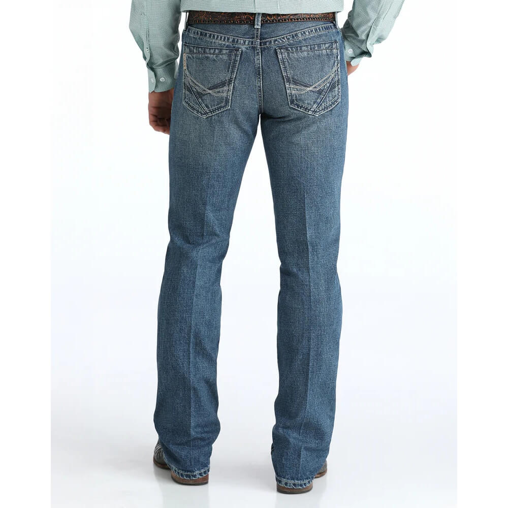 Cinch Mens Ian Slim Fit Jeans Medium Stonewash - MB33136001-IND - Image 2