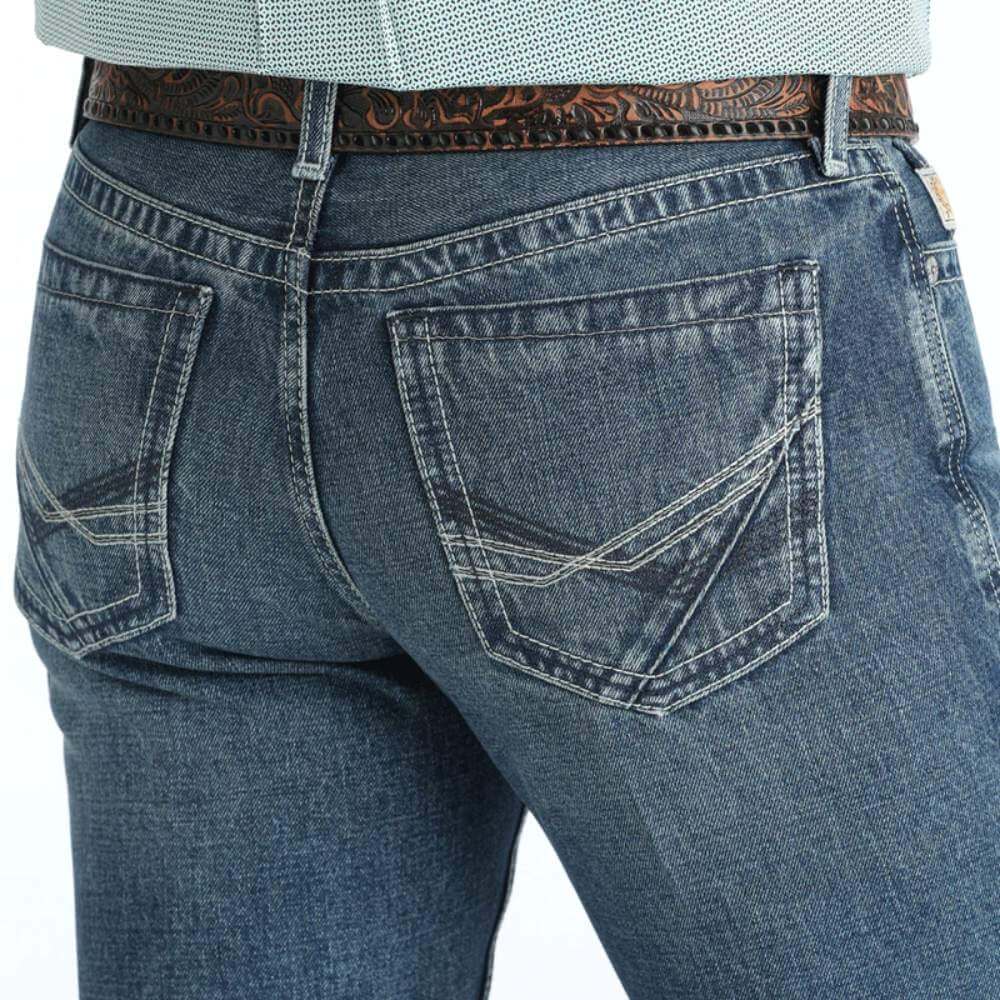 Cinch Mens Ian Slim Fit Jeans Medium Stonewash - MB33136001-IND - Image 3