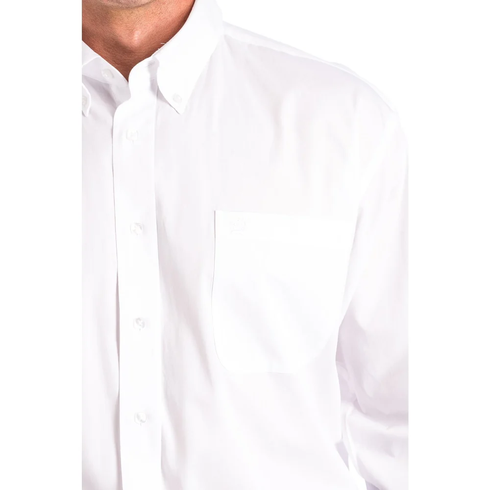 Cinch Mens Long Sleeve Button Down Solid Western Shirt White - MT10320020-WHT - Image 2