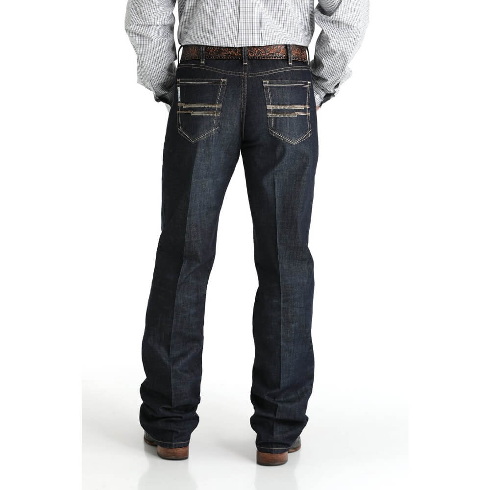 Cinch Mens Relaxed Fit White Label Jeans Dark Stonewash - MB92834057-IND - Image 2