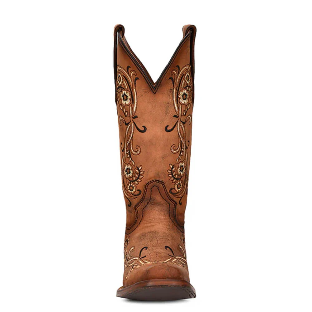 Circle G Corral Womens Floral Cowboy Boots Sand - L2063 - Image 3