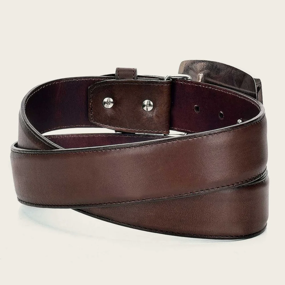 Cuadra Mens Genuine Bovine Leather Belt - BC158 - Image 2
