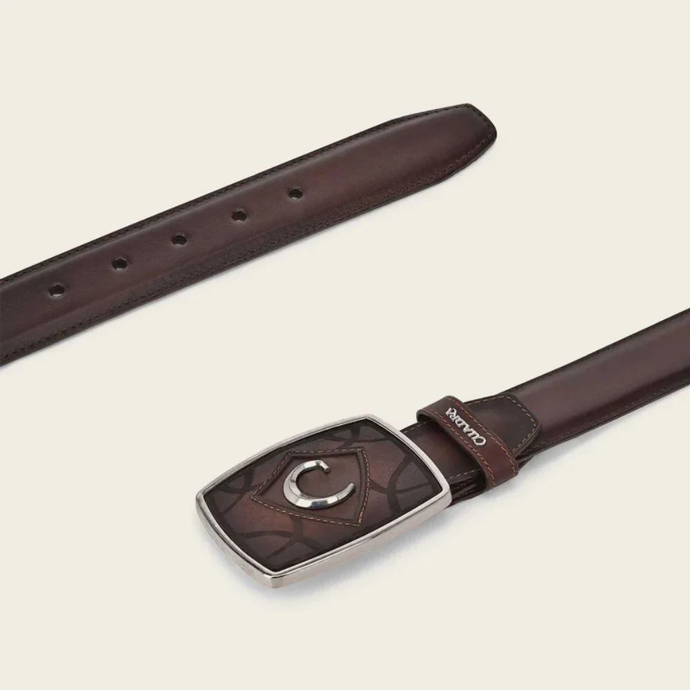 Cuadra Mens Genuine Bovine Leather Belt - BC158 - Image 3