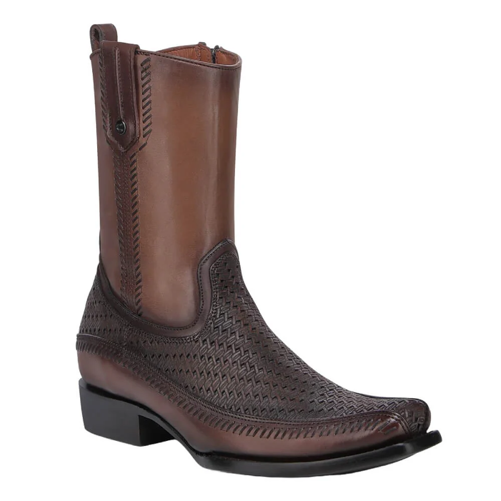 Cuadra Mens Western Boots Honey/Brown - CU933 - Image 2