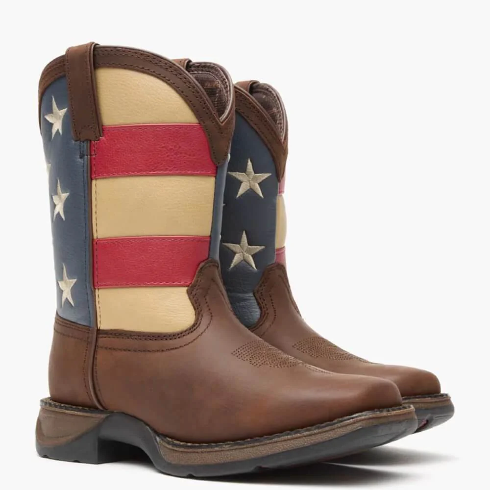 Durango Lil' Kids Rebel Patriotic Western Boots - DBT0160