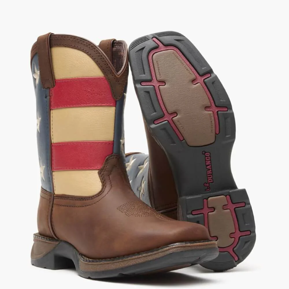 Durango Lil' Kids Rebel Patriotic Western Boots - DBT0160 - Image 2