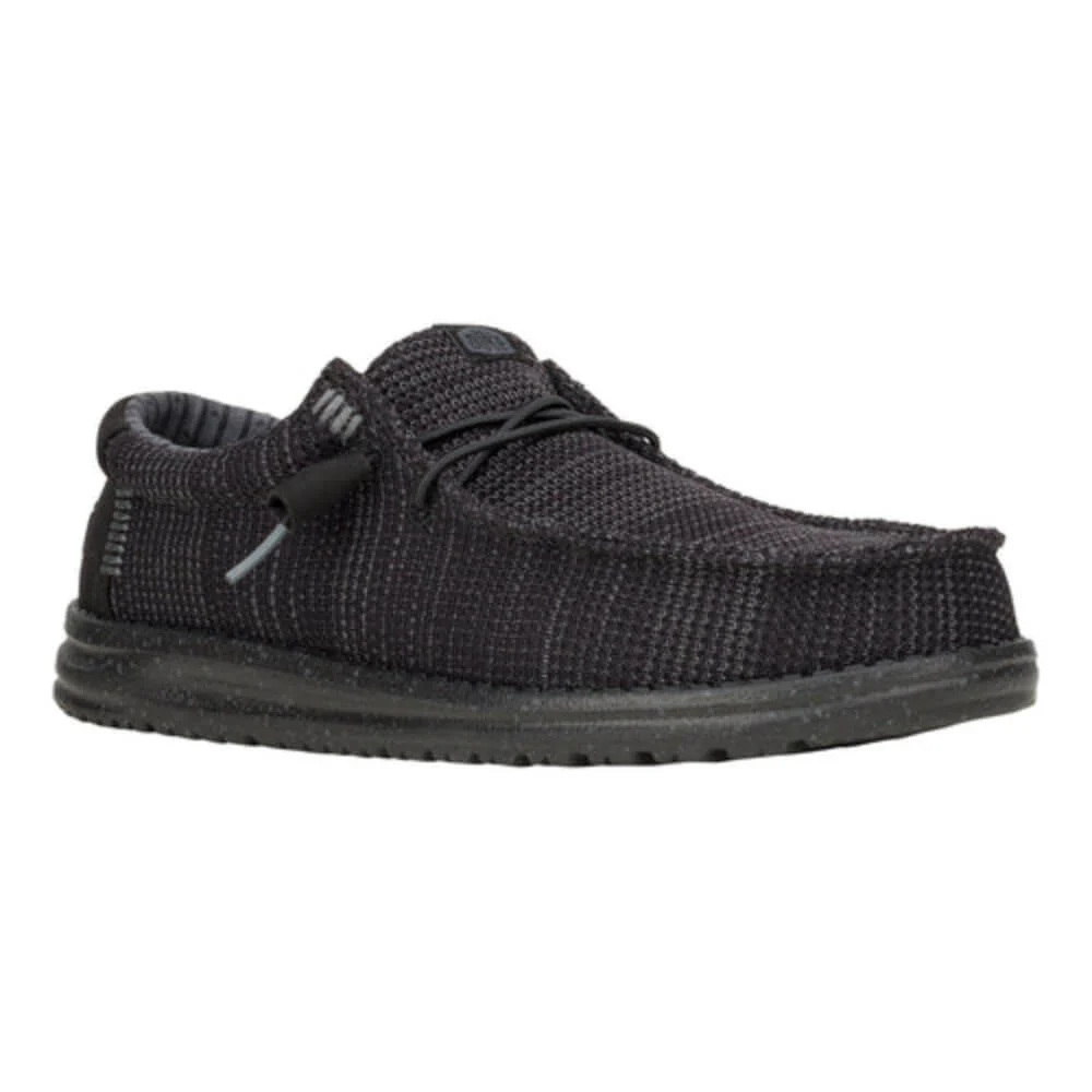 Hey Dude Mens Wally Stretch Sox Shoes Black - 41898-060 - Image 3