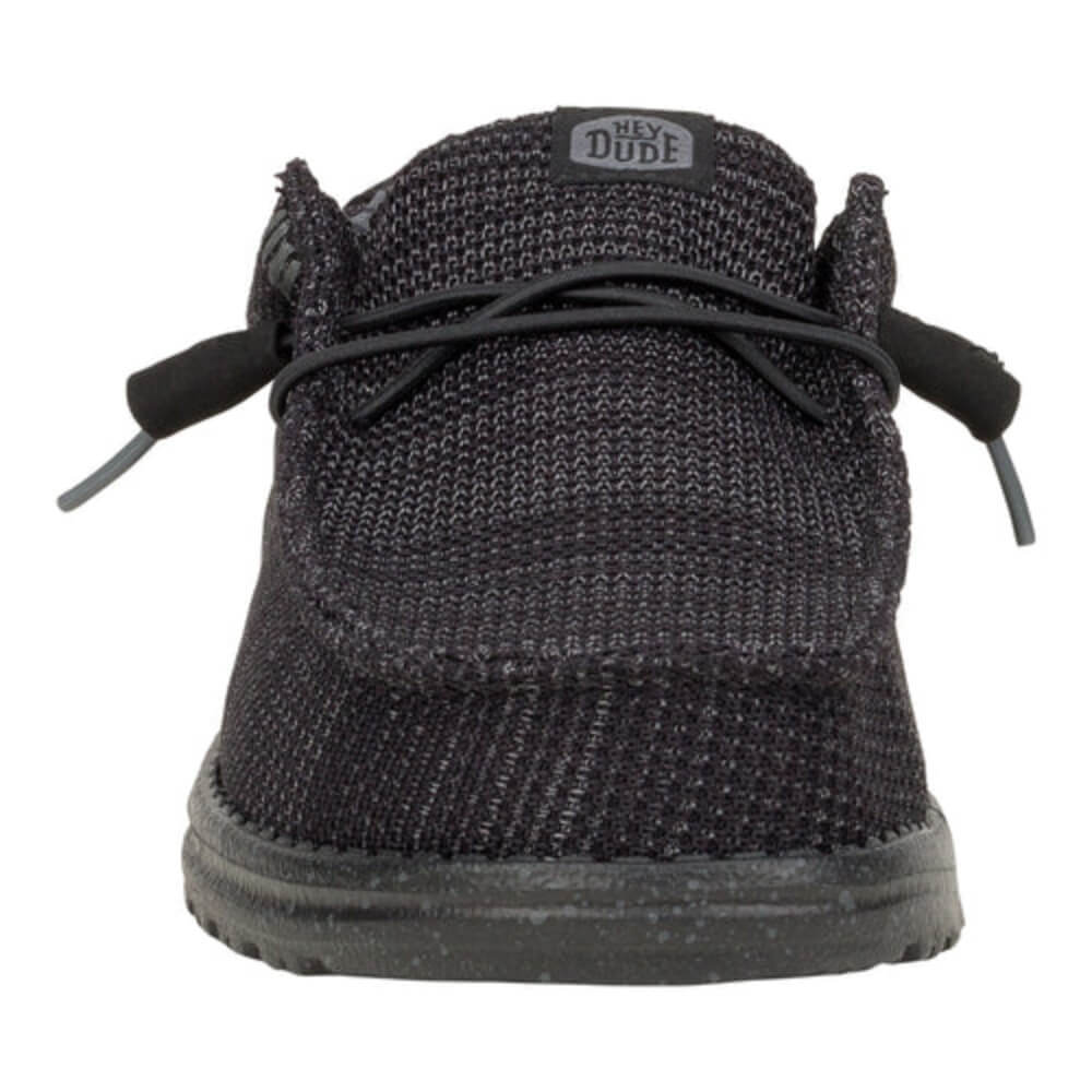 Hey Dude Mens Wally Stretch Sox Shoes Black - 41898-060 - Image 5