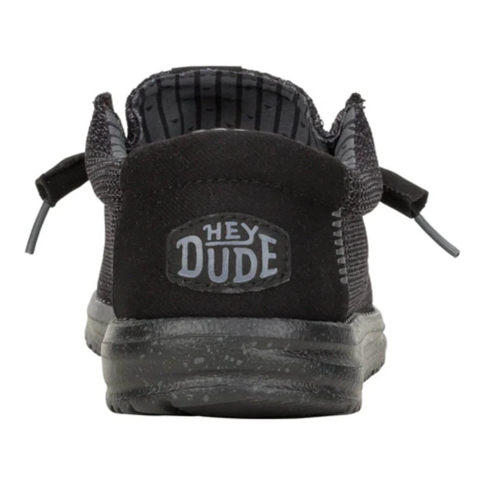 Hey Dude Mens Wally Stretch Sox Shoes Black - 41898-060 - Image 6