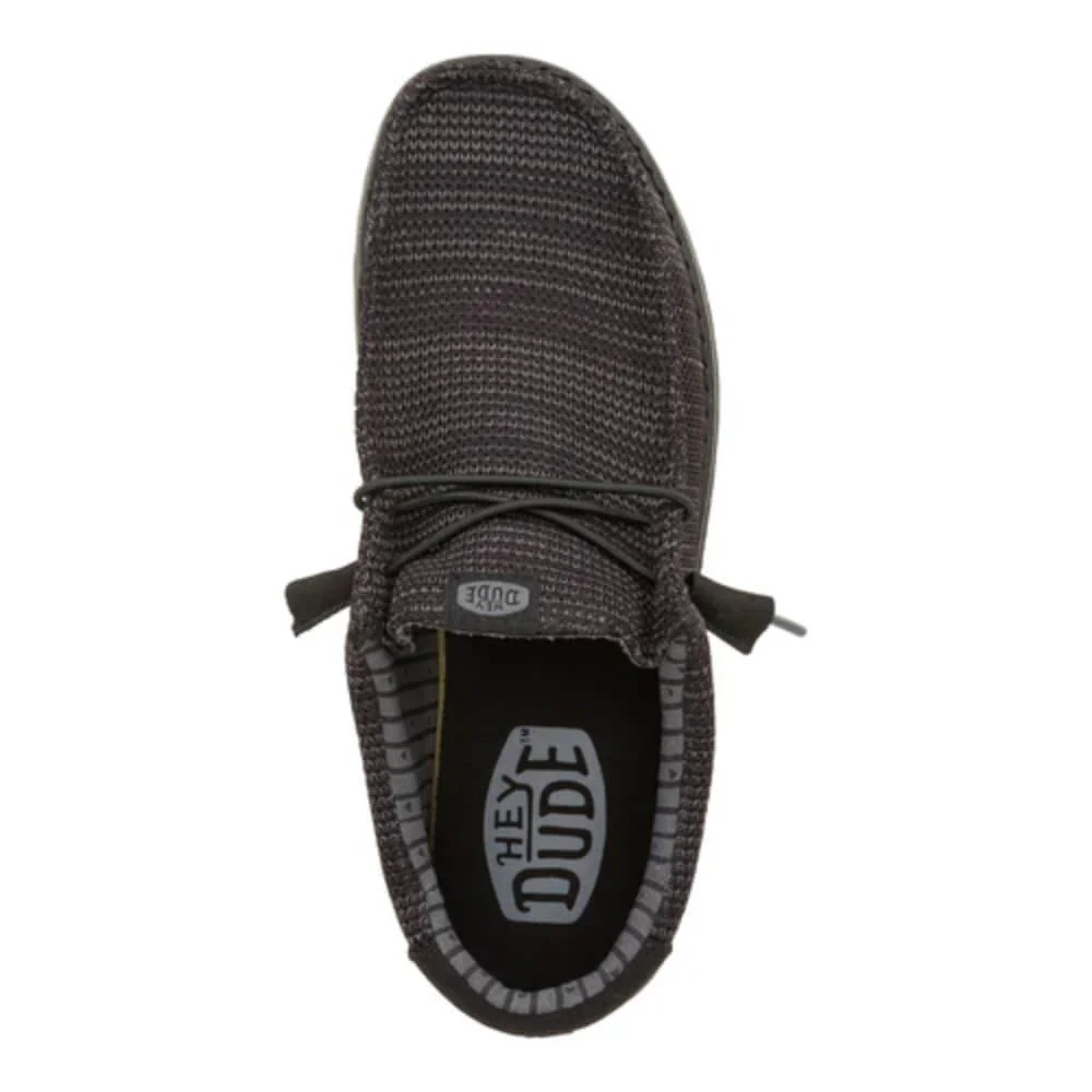 Hey Dude Mens Wally Stretch Sox Shoes Black - 41898-060 - Image 7