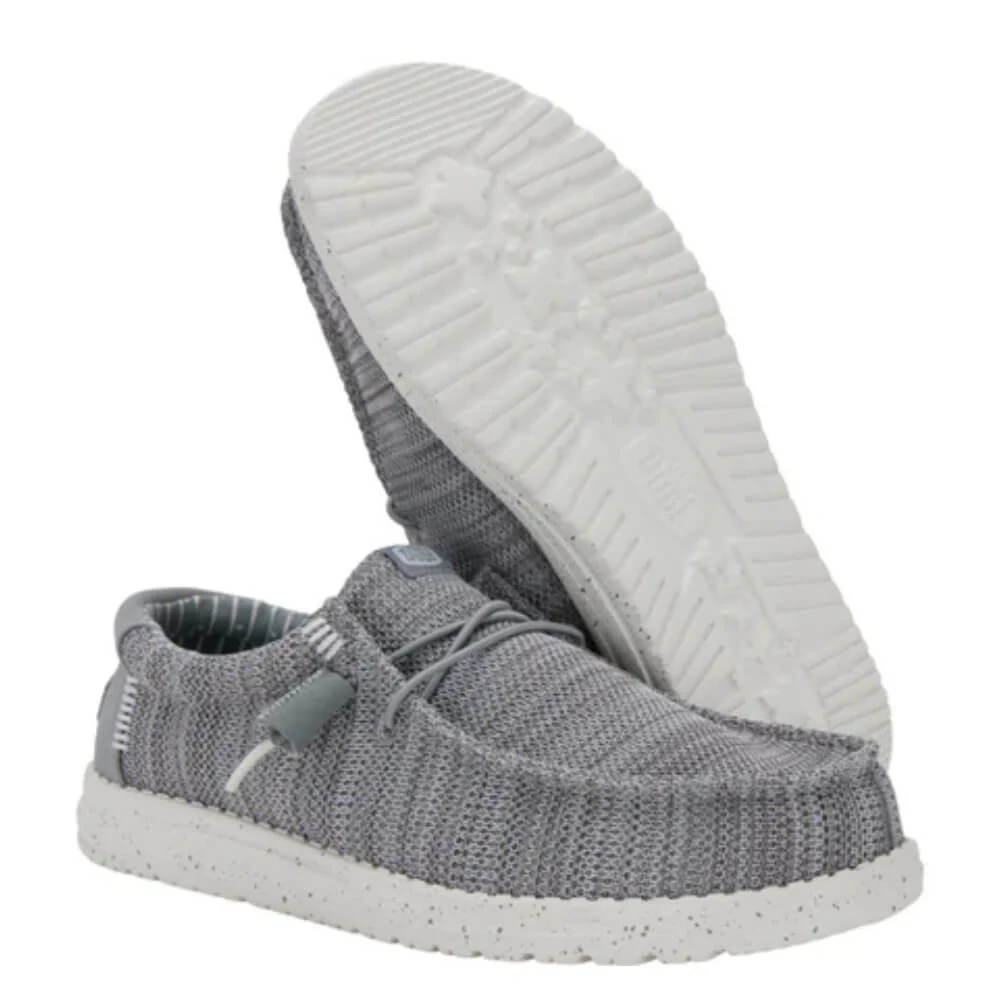Hey Dude Mens Wally Stretch Sox Shoes Grey - 41898-030 - Image 2