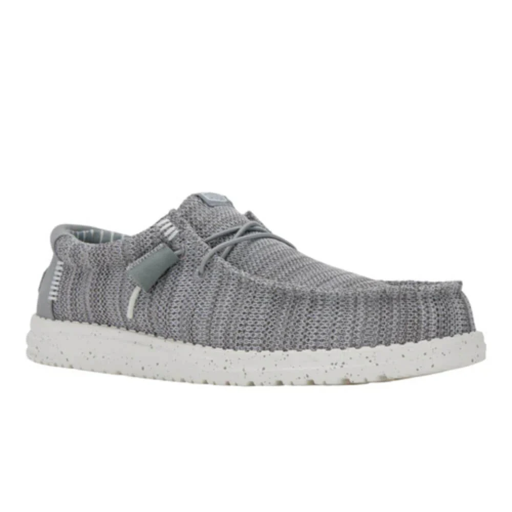 Hey Dude Mens Wally Stretch Sox Shoes Grey - 41898-030 - Image 3