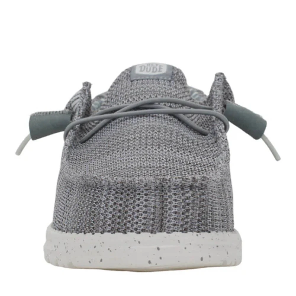 Hey Dude Mens Wally Stretch Sox Shoes Grey - 41898-030 - Image 5