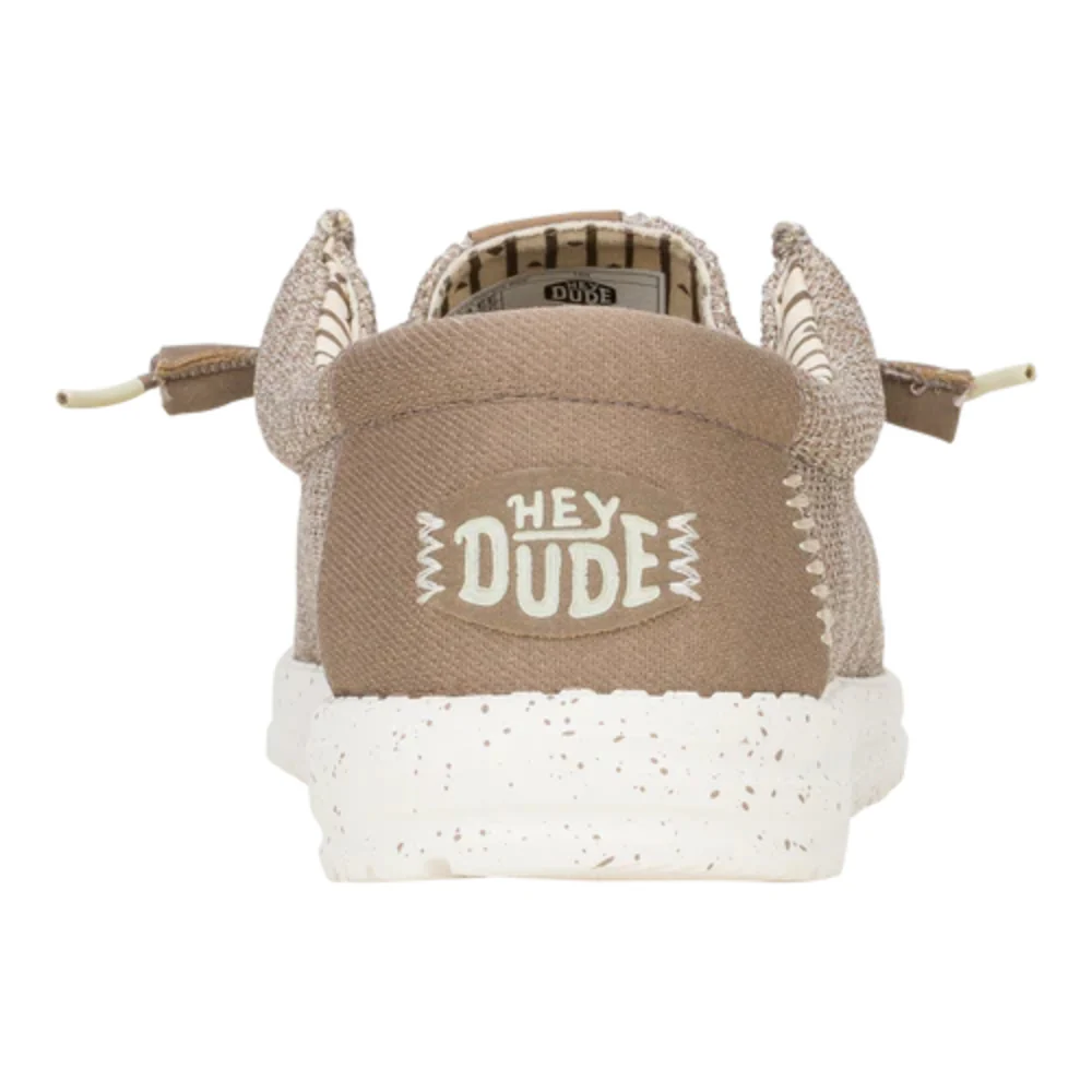 Hey Dude Mens Wally Stretch Sox Shoes Tan - 41898-265 - Image 6
