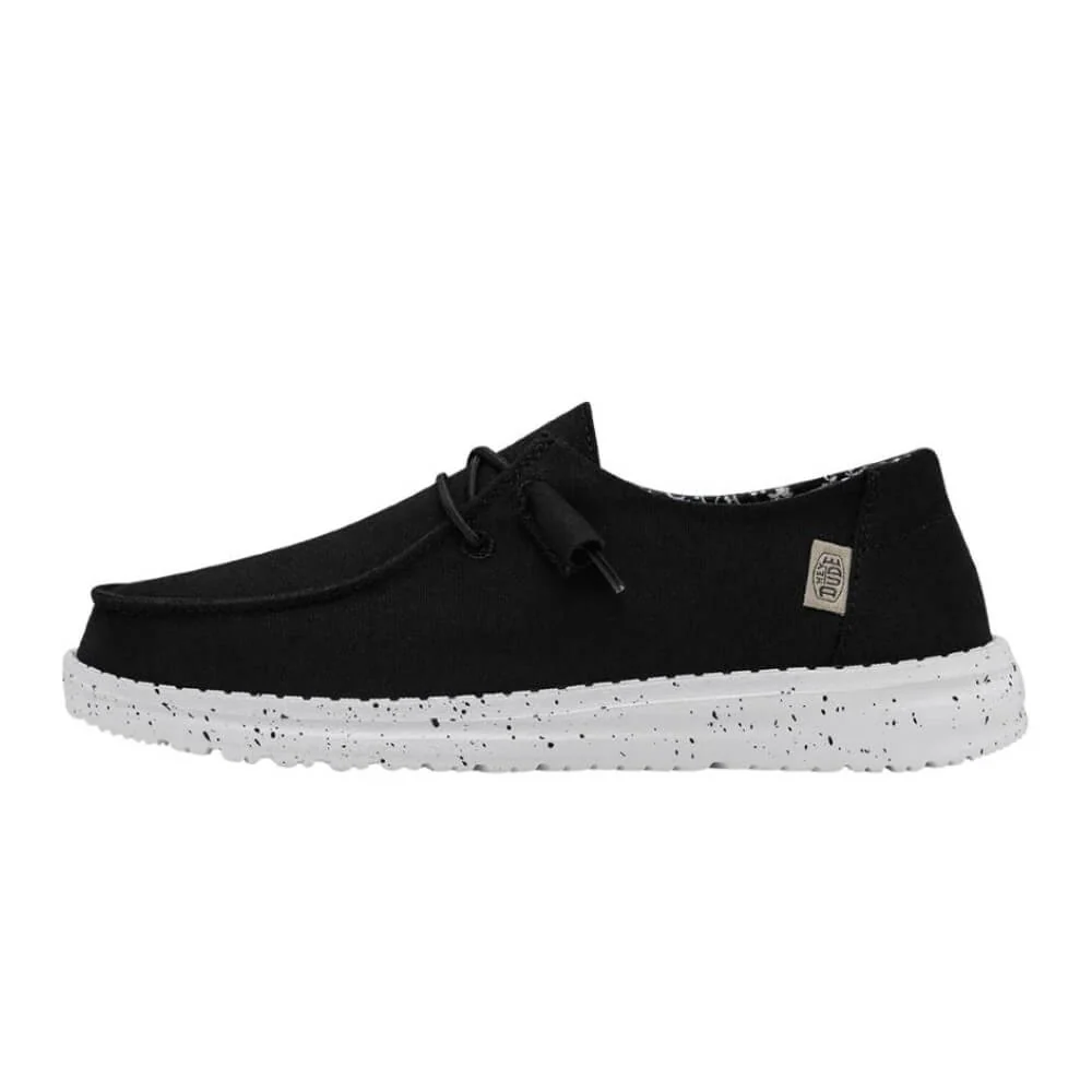 Hey Dude Womens Wendy Basic Shoes Black Odyssey - 40053-0YF - Image 3