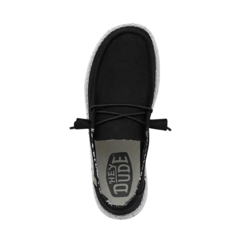 Hey Dude Womens Wendy Basic Shoes Black Odyssey - 40053-0YF - Image 4